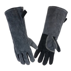 16 Inch Cowhide Welding Gloves Heat Resistant Fireproof Anti-Splash Leather Welder Gloves Heavy Duty Industrial Safety Work Glo - Product Image 1