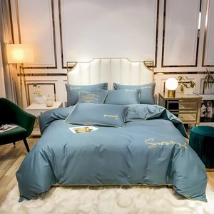 Juego de Ropa de Cama de Hotel de Lujo, 100% Algodón Egipcio, Juego de Edredón Tejido a Medida, 6 Piezas, 600 Hilos, Moderno - Product Image 4