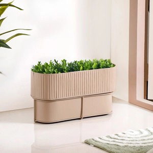 Maceta Decorativa de Metal, Jardinera de Hierro para Plantas de Interior y Exterior, Decoración para Jardín, Balcón y Hogar - Product Image 2