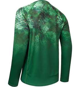 Camisetas de Pesca Personalizadas por Sublimación de Manga Larga para Hombre, Cuello Redondo para Protección Solar, Material de Poliéster, Ropa de Pesca - Product Image 6