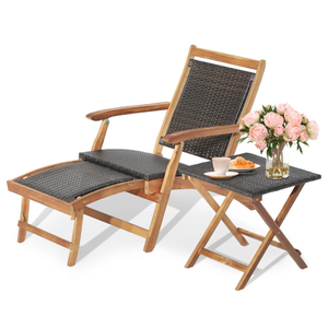 Mobilier de chaise en bois pliant est adapté pour les jardins, confortable, robuste et à un bon prix pour le bois - Product Image 3