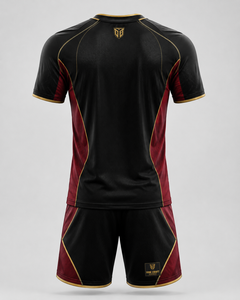 Vibe Craft Men's Soccer Jersey Set Maroon Gray Short Sleeve Moisture Wicking <b>Athletic</b> Fit All Seasons cheap price wholesale - Product Image 4