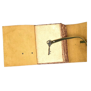 Libro de Hechizos, Diario de Cuero Vintage con Diseño de Tercer Ojo y Grimoire, con Papel de Borde Rústico, 10x7 Pulgadas, Personalizable - Product Image 6