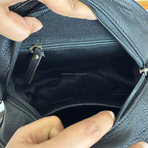 Fashionable New Design Checkered Cow Leather Crossbody Bag Women's <b>Round</b> Messenger Handbag Shoulder <b>Round</b> Purse <b>Sling</b> Circle Bag - Product Image 6