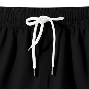 New Premium Quality 100% <b>Polyester</b> Canvas Drawstring Breathable Sun Protection Quick Dry Performance Solid Men Beach <b>Shorts</b> - Product Image 2