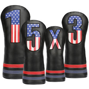 Housse de tête de club de golf confortable et élégante, impression et broderie personnalisées, motifs variés pour drivers de golf - Product Image 1