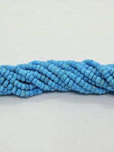 Perles Rondelles Facettées en Turquoise Bleue Naturelle, Fil de 16 Pouces, Fournitures de Fabrication de Bijoux en Pierres Précieuses, Vente en Gros - Product Image 5