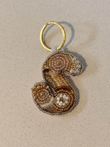Elegant Handmade Embroidery Beaded Keychain with Colorful Beadwork for Handbags Backpacks and Key <b>Rings</b> - Product Image 5