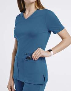 OEM Factory Wholesale Unisex Medical <b>Scrubs</b> <b>Set</b> Sized Front Pocket Hospital Uniforms Nurse Uniform Jersey Cotton/Polyester - Product Image 5