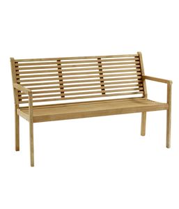 Solid Teak Wood Outdoor Relax Bench 3 Seater Slatted Patio Lounge <b>Loveseat</b> - Product Image 1