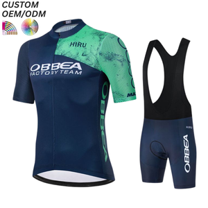 Conjunto de Ciclismo Personalizado Sublimado, Transpirable, 100% Poliéster, Secado Rápido, Jersey y Culotte, Ropa Deportiva de Alto Rendimiento, OEM - Product Image 1