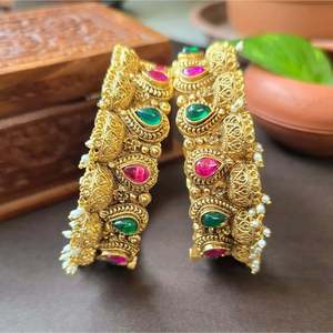Fashion Bangle Set with Jhumki Earrings 2x6 - Product Image 3