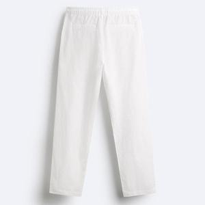 Pantalon de survêtement décontracté pour homme, 100 % coton, respirant, nouvelle collection hiver, grande taille, anti-plis, écologique, poids moyen - Product Image 2