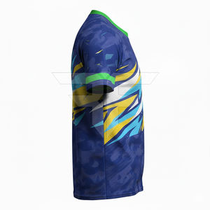 Camiseta de fútbol para hombre a precio razonable, personalizada, nueva moda, ropa deportiva, logotipo personalizado, impresión personalizada. - Product Image 3