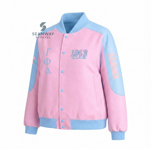 Veste de course en sergé de coton Gamma Phi Delta Sorority pour femme, style universitaire, sport automobile, baseball, moto haute performance - Product Image 2