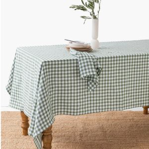 Mantel, cubierta de mesa de tela de algodón con estampado Floral de bloque de mano indio turquesa, tela francesa, mesa, hogar y vida, cocina - Product Image 1