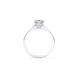 REYES New Design 925 Sterling <b>Silver</b> VVS D Moissanite Hidden Halo <b>Ring</b> For Women <b>Solitaire</b> GRA Certified Wedding Gift Jewelry - Product Image 4