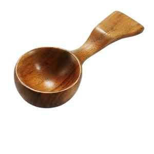 Mini cuillère en bois personnalisable avec petite poignée, vaisselle d'hôtel, couverts pour la maison, restaurant, cadeaux, fabriqué en Inde - Product Image 1