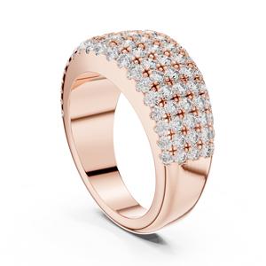 แหวนเพชรทรงบริลเลียนต์ 14K ทองคำแท้ ดีไซน์มินิมอล แบรนด์ VDS Luxury สำหรับทั้งชายและหญิง น้ำหนัก 12.45 กรัม พร้อมใบรับรอง IGI เหมาะสำหรับงานหมั้น งานแต่งงาน และวันครบรอบ - Product Image 4