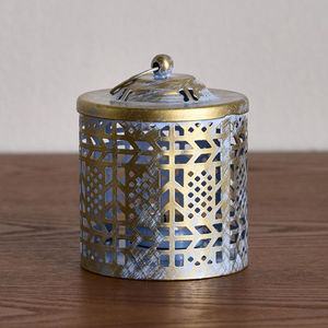 Wholesale Moroccan Style Metal <b>Mini</b> Tea Light Candle Holder <b>Lantern</b> for Hanging and Tabletop Decorations - Product Image 1