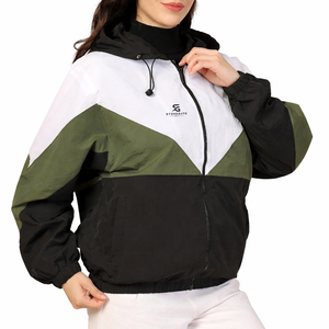 <b>Women's</b> Custom Logo Windbreaker <b>Jacket</b> Breathable <b>Waterproof</b> Hooded Full Zip Running Hiking Outdoor Casual <b>Jacket</b> 2026 - Product Image 1