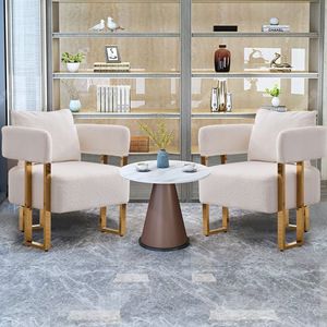 Sedia Laterale Moderna TS con Gambe in Metallo Dorato, Sedia Decorativa per Soggiorno Senza Ruote, per Area Trucco o Sala d'Attesa - Product Image 1