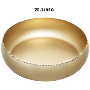 Luxury Antique Brass Handmade Metal Coffee Tray with Artisan Hammered Surface FinishWholesale ZE-3195G Eco-Friendly Square - Product Image 5