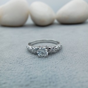 Custom Fancy <b>Solitaire</b> Trendy 100% Satisfaction Guarantee VVS Diamond 925 Sterling <b>Silver</b> Engagement Wedding Gift Party <b>Ring</b> 14k - Product Image 2