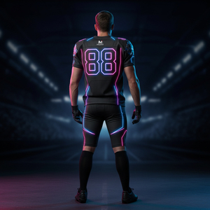 American Football Uniform Custom Design Sublimation Printing High Elastic Spandex Side Panels Performance Team Jersey - Product Image 3