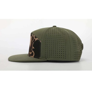 หมวกแก๊ป 7 แผง ยี่ห้อ Vietnam Supplier รุ่น Ri 168 ลายพรางเป็ด ผ้า Loden ตัดด้วยเลเซอร์ ตาข่ายแบบ Snapback - Product Image 3