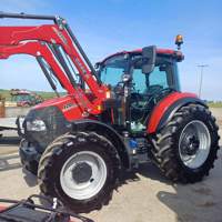 Tracteur agricole Case IH 340 HP Magnum roues motrices rouges 4x4