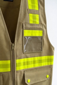 Chaleco de Seguridad Reflectante de Grado Profesional para Hombre, Chaleco de Trabajo con Múltiples Bolsillos para Exteriores - Product Image 6