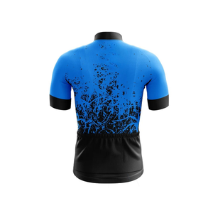 Ropa de Ciclismo Personalizada Premium con Sublimación en Azul y Negro, Jersey de Ciclismo de Carretera con Impresión, Fabricante de Ropa de Ciclismo que Absorbe la Humedad - Product Image 4