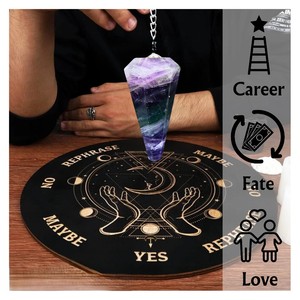 คริสตัลฟลูออไรต์ทรงกรวยขัดเงา งานแกะสลักสวยงาม อุปกรณ์ดาวซิ่งสำหรับบำบัดพลังงาน ขายส่ง คุณภาพเยี่ยม ยอดขายอันดับหนึ่ง - Product Image 6