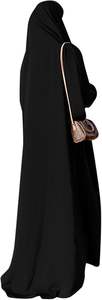 Abaya noire vintage islamique pour la prière, le Hajj et l'Omra, Kaftan Abayas Hijab respirant pour filles - Product Image 5
