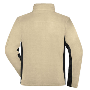 Men's polar <b>Fleece</b> <b>Jacket</b> Stand Collar Zipper Closure warm winter Casual Solid Color Autumn Wear Regular Fit Polyester <b>Lining</b> - Product Image 2