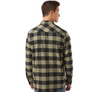 <b>Men's</b> Plaid Flannel <b>Shirt</b> Long Sleeve Button Casual Soft 100% Cotton Satin <b>Lumberjack</b> Style Warm Outdoor Workwear Everyday - Product Image 2