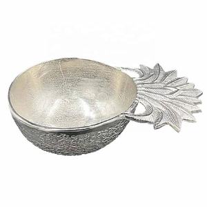 Hot Selling <b>Mirror</b> Polished Metal Bowl Antiqued Aluminium Serving Bowl with Bone <b>Mosaic</b> Casting Technique Wholesale Price - Product Image 6