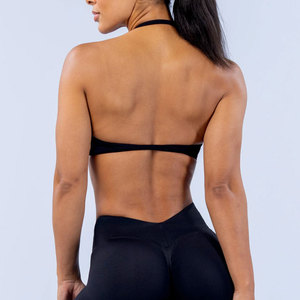 2026 OEM ODM Vêtements de sport fitness pour femmes adultes, soutien-gorge dos nu d'été, coupe ajustée, respirant, pour la course, uni, vente directe usine - Product Image 5