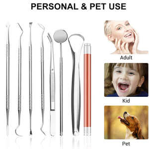 Kit de Higiene Dental de 8 Piezas con LED, Raspador de Sarro Dental de Acero Inoxidable, Espejo Bucal, Herramienta de Limpieza Dental de Dentavex - Product Image 5