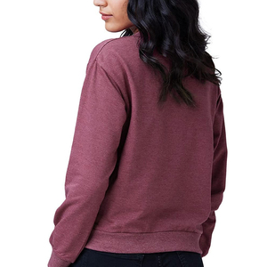 Sweat-shirt oversize en molleton doux anti-boulochage pour femme, col rond confortable, manches longues, coupe ample avec poches, idéal pour la maison, la rue et la salle de sport - Product Image 4