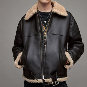 OEM Service Custom Design Winter Collection <b>Men's</b> Leather <b>Jacket</b> Fully Customized 100% Genuine Cowhide Leather <b>Jacket</b> for <b>Men</b> - Product Image 5