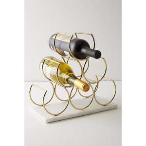 Soporte para vino tinto de alta calidad, acabado plateado, para artículos de bar, hogar y restaurante - Product Image 6