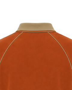 Camiseta Polo Personalizada para Hombre en Color Beige Anaranjado Quemado, Camiseta Polo de Golf Informal de Manga Corta, Transpirable, Mezcla de Algodón - Product Image 2