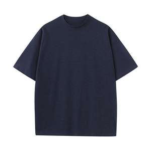 เสื้อยืดโอเวอร์ไซส์ผู้ชายแบบเรียบๆ ขายส่ง เสื้อยืดผ้าฝ้ายแฟชั่นโอเวอร์ไซส์หนานุ่มสำหรับผู้ชาย - Product Image 4