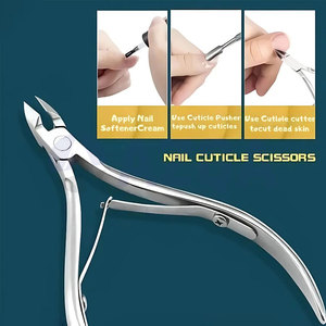 Professional Stainless Steel Cuticle Care <b>Kit</b> with Cuticle Nipper Scissors and Double End <b>Nail</b> Cuticle Pusher - Product Image 4