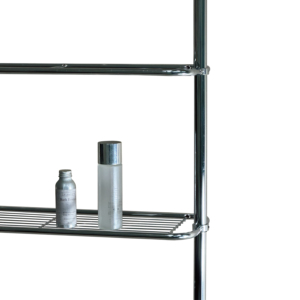 Estante de Baño Multifuncional de Acero Cromado de 4 Niveles Ajustable, Estante de Almacenamiento Telescópico para Ducha, Montado en la Pared - Product Image 2