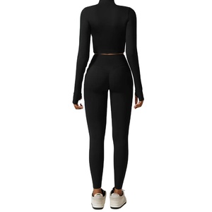 Conjunto de Top y Shorts de Cintura Alta Elástica de Doble Capa, de Secado Rápido, Transpirable, con Estampado Digital, de Spandex/Nylon, de Alta Calidad - Product Image 3