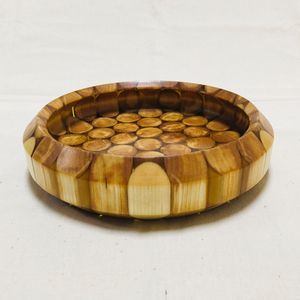 Artistic Resin Wood Bowl Handmade Decorative Serving Bowl <b>Pine</b> Cone Design Luxury Tabletop Home Decor Fruit Salad Bowl - Product Image 2