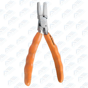 6 Inches Stainless Steel Orange Flat Plier Eyeglasses Repairing <b>Tool</b> Tilt Angle Adjustment Eyeglass Arms Frame Adjusting - Product Image 5